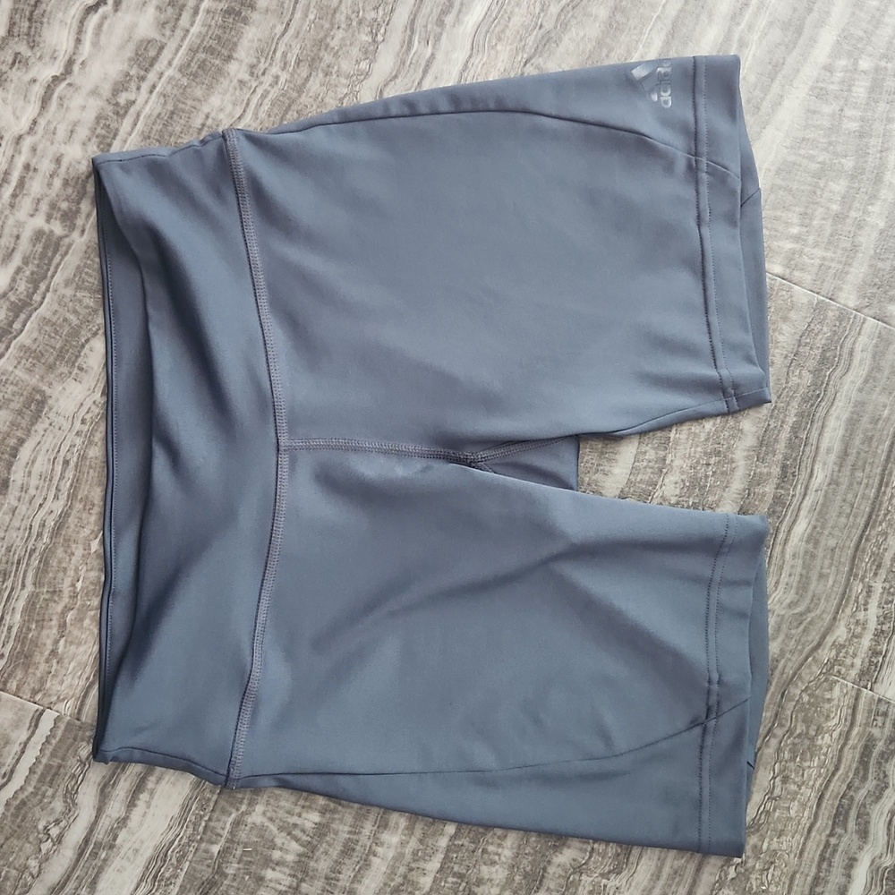 Adidas gray 5" bike shorts size medium